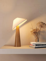 Tilt Hat Wooden Table Lamp 27