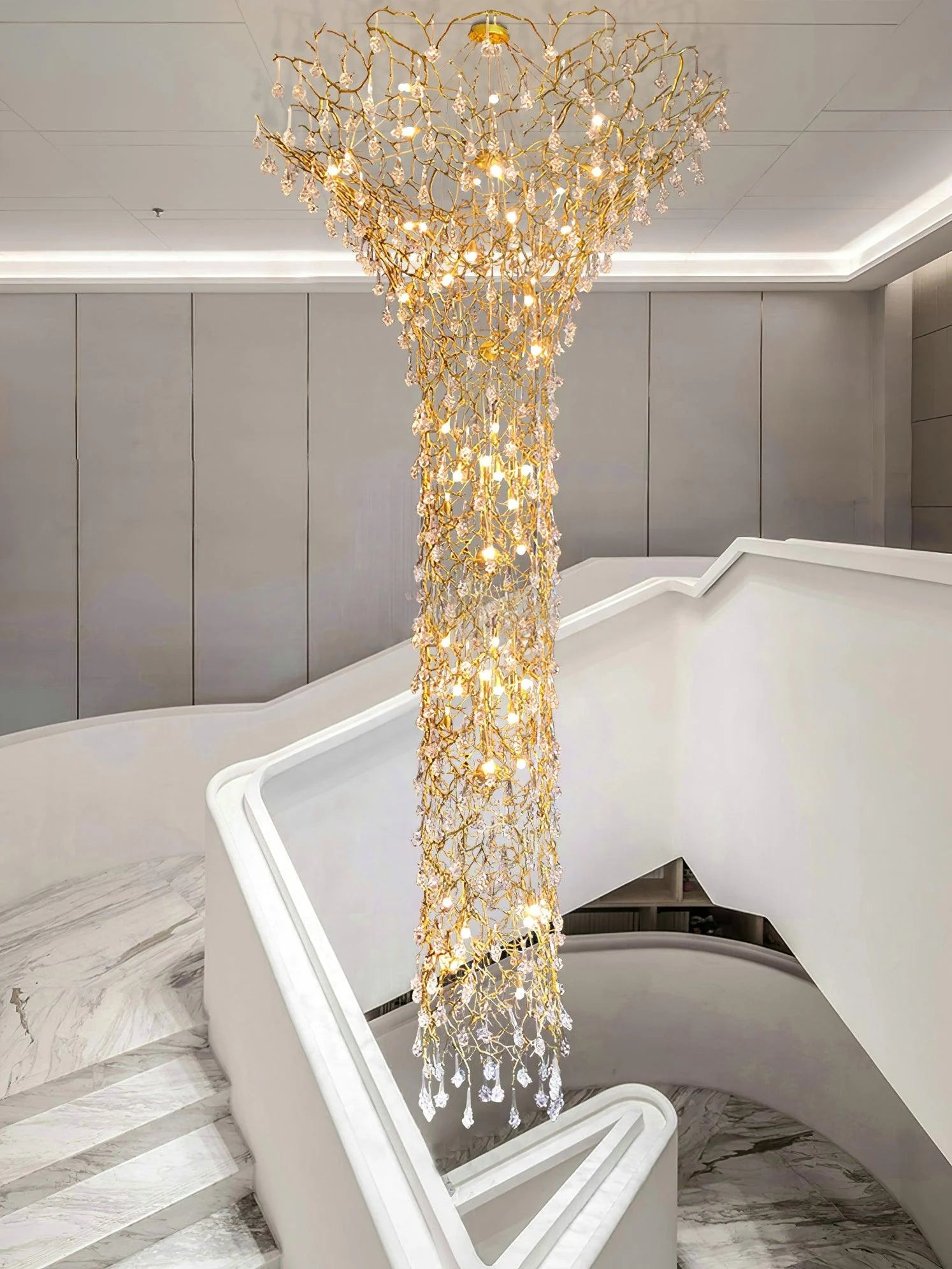 Tree Branch Staircase Chandelier 12