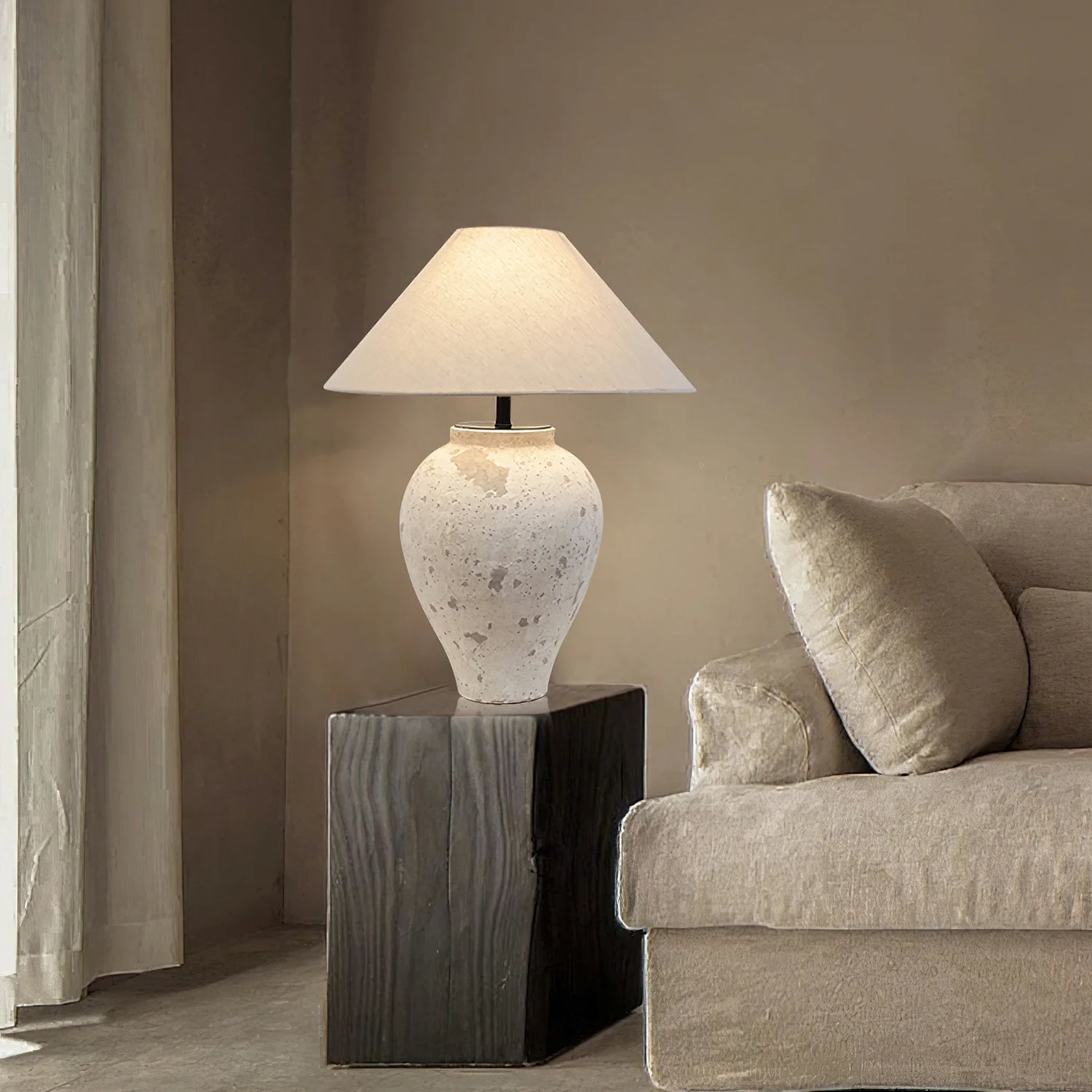 Tuscan Stone Table Lamp 2