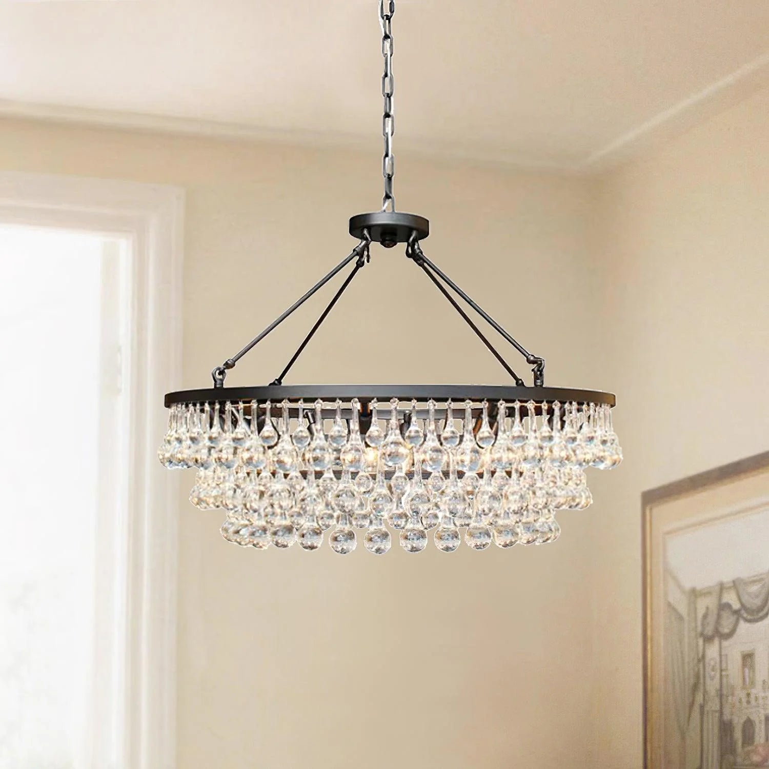 Unique Tiered Crystal Chandelier 18