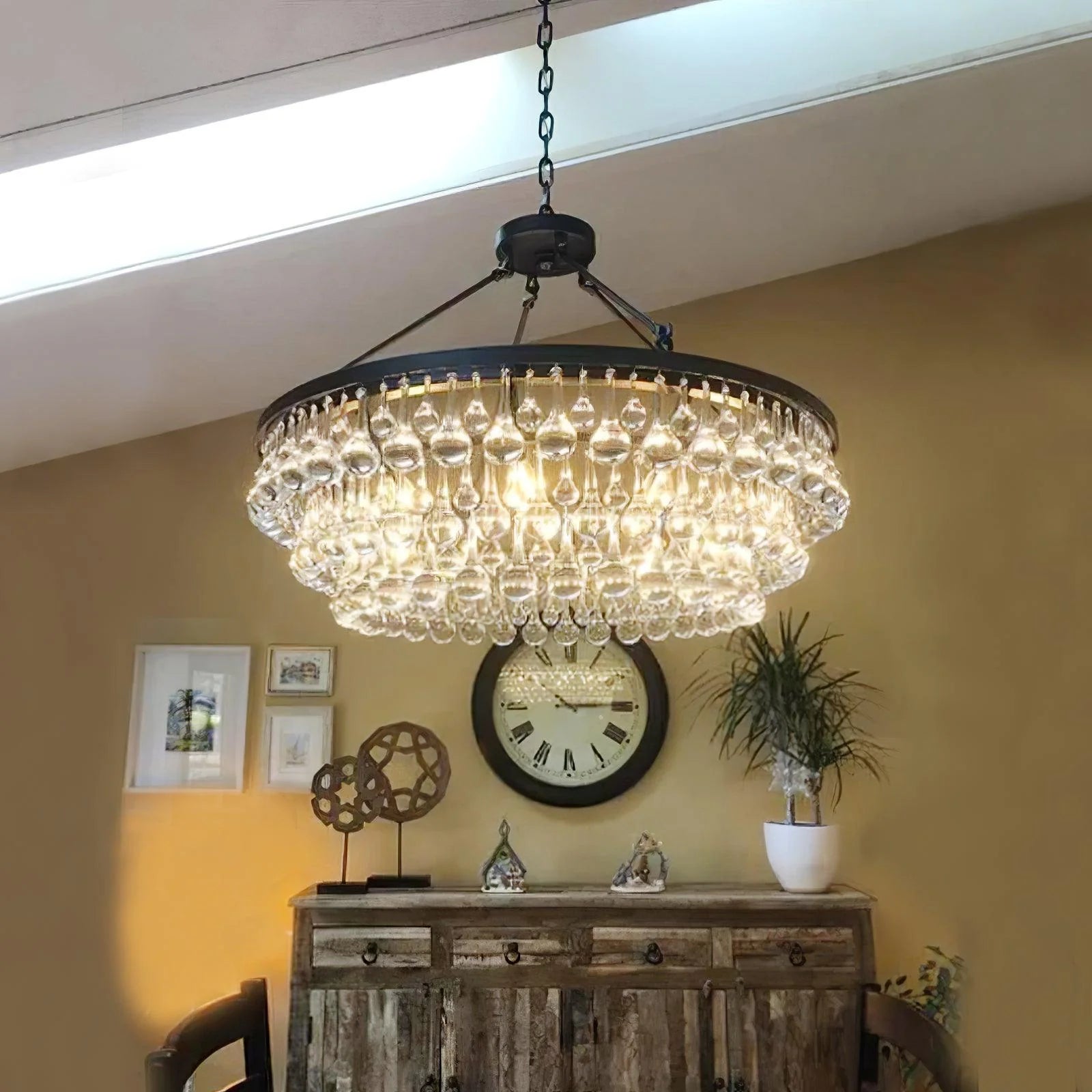 Unique Tiered Crystal Chandelier 23