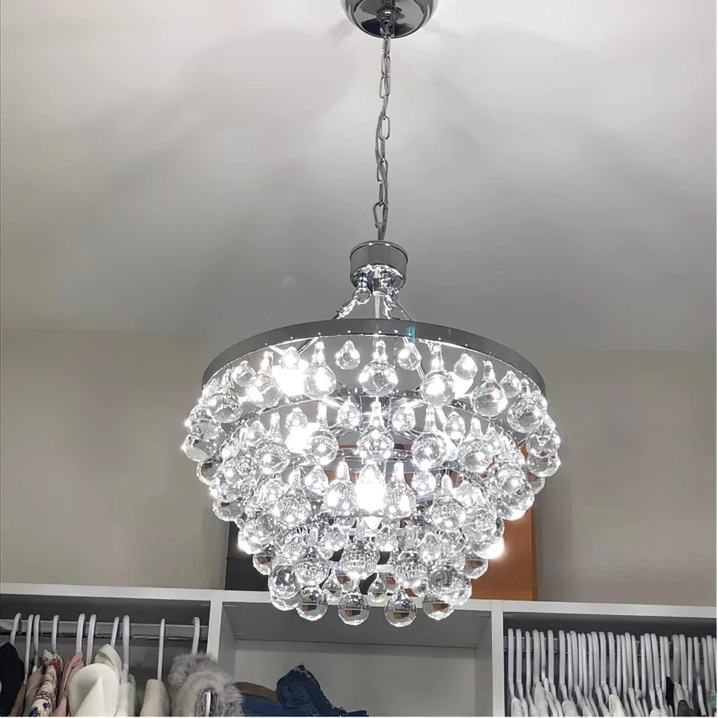 Unique Tiered Crystal Chandelier 25