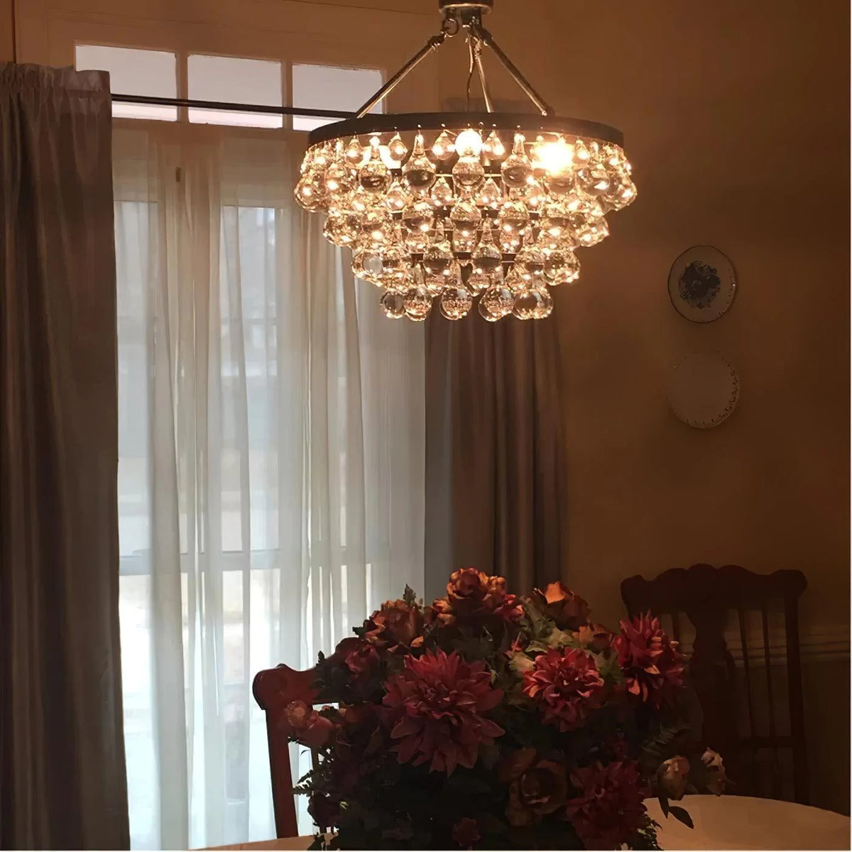 Unique Tiered Crystal Chandelier 29