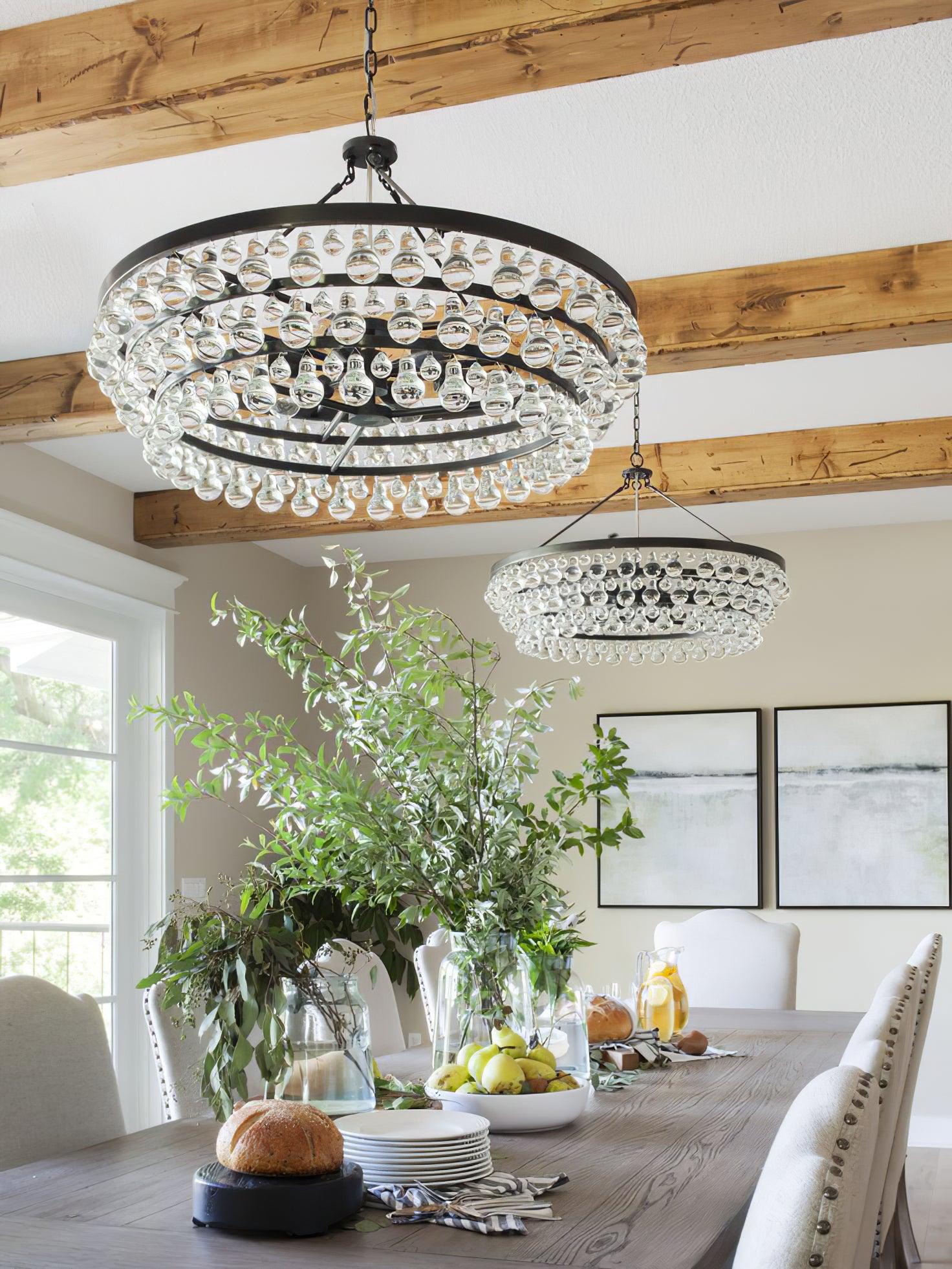 Unique Tiered Crystal Chandelier 40