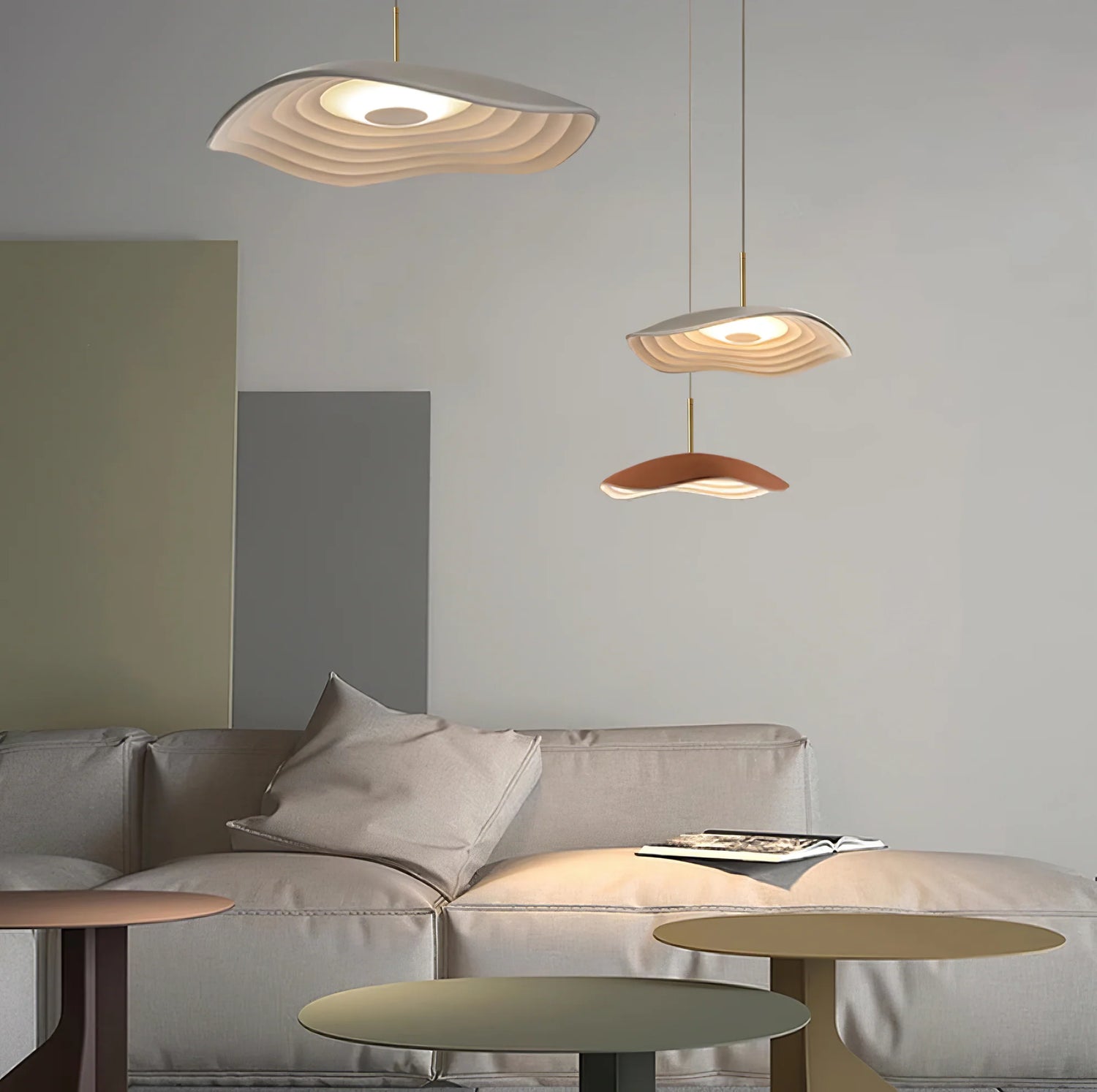 Valentina Pendant Light, Modern Metal Acrylic Hanging Light for Living Room Hallway Entryway Decor