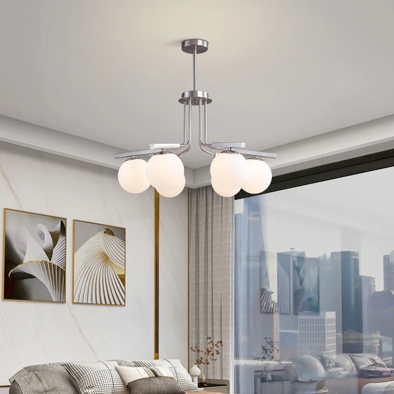 Vergara Silk Brass Chandelier 12