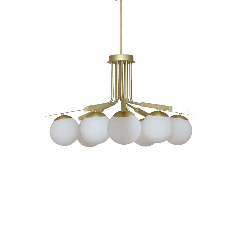 Vergara Silk Brass Chandelier 5