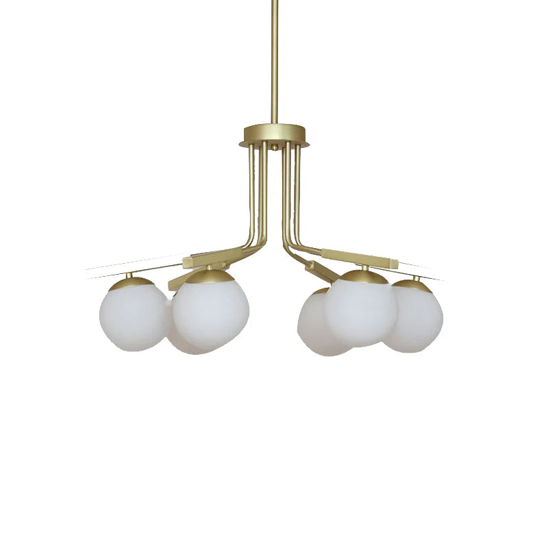 Vergara Silk Brass Chandelier 7