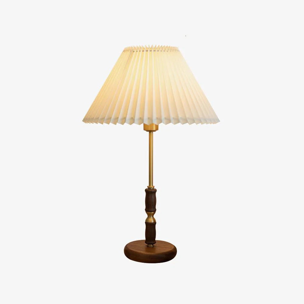 Vintage American Pleated Desk Lamp 3