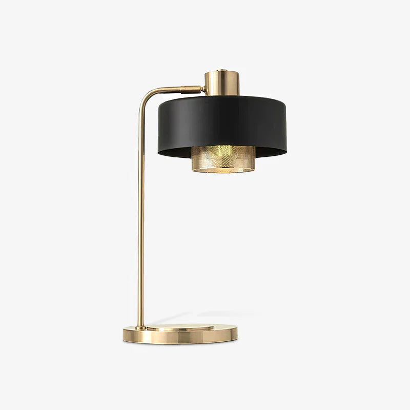 Vintage Black Bedside Table Lamp-1
