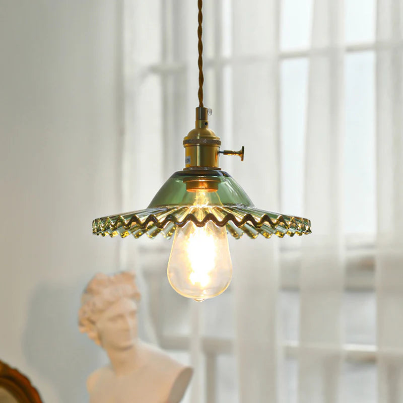 Vintage_Pleated_Glass_Pendant_Lamp_9