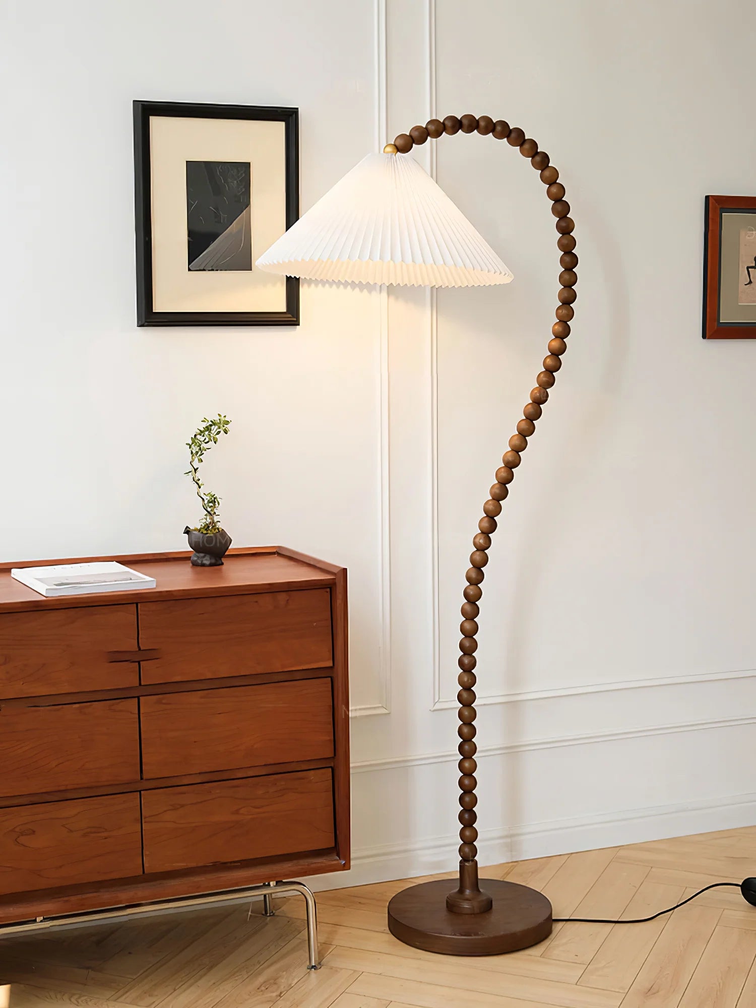 Vintage Wooden Floor Lamp 3