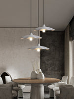 Gray Wavy_Pendant Light with wabi-sabi style