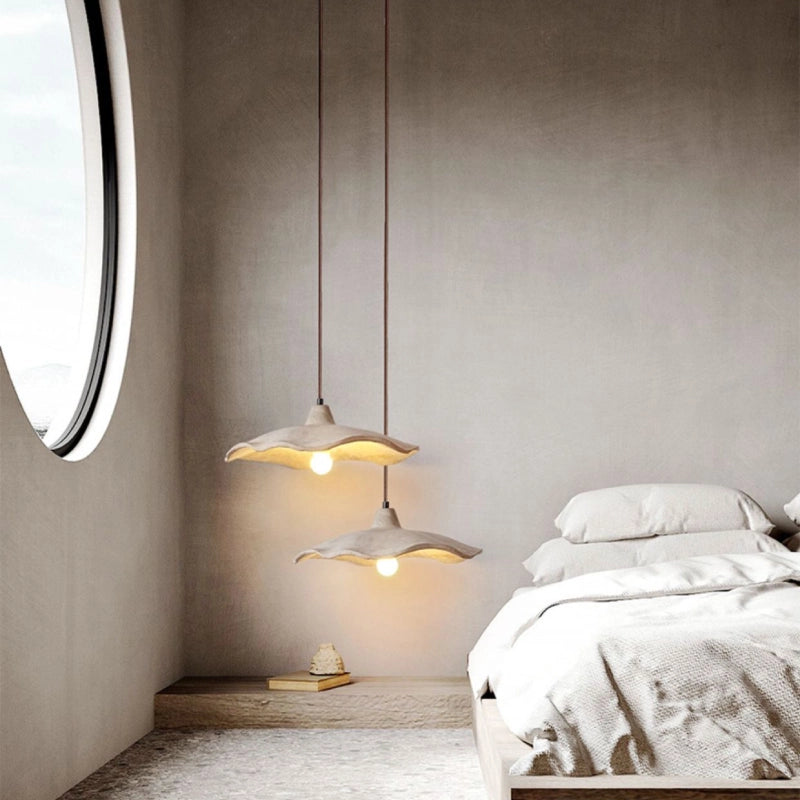 The khaki Pendant Light_in the bedroom