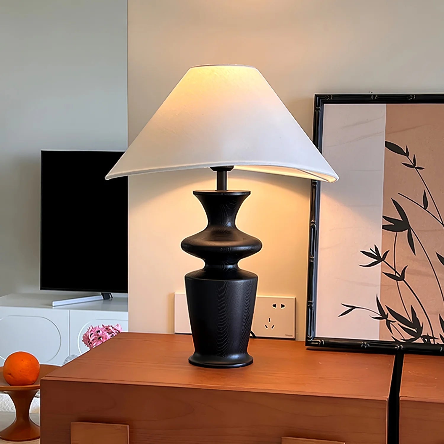 Wavy Wood Table Lamp 4