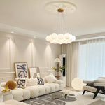 White Ball Chandelier 10