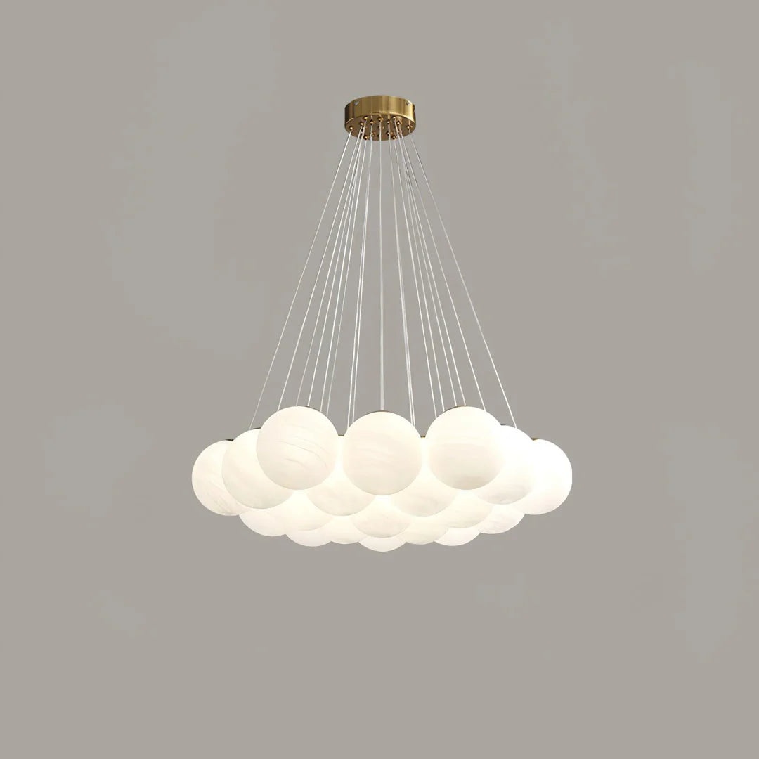 White Ball Chandelier 17