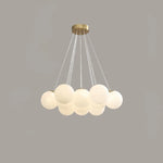 White Ball Chandelier 3