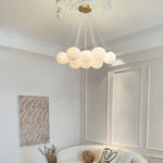 White Ball Chandelier 8