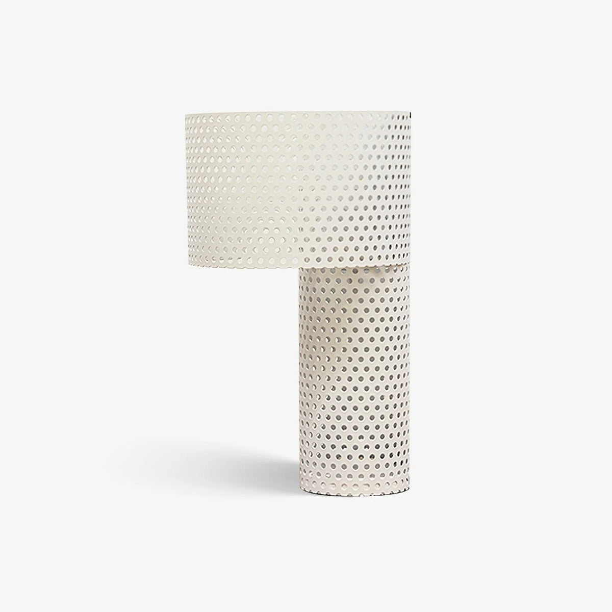 White Grid Table Lamp 4