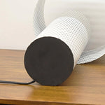 White Grid Table Lamp 8