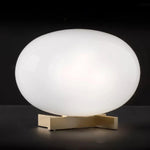 White Oval Table Lamp 10