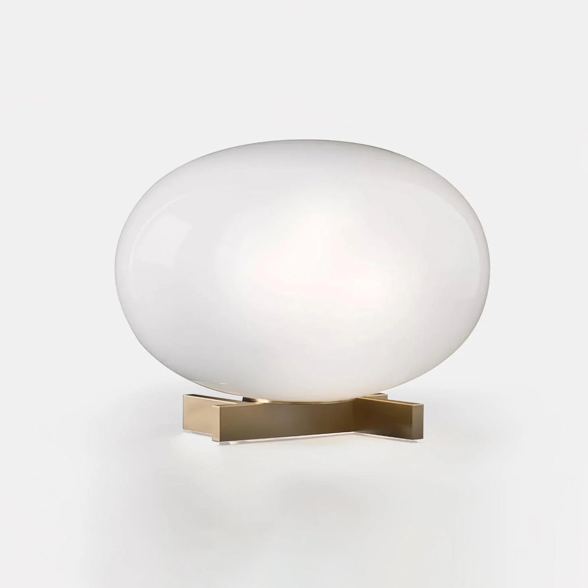 White Oval Table Lamp 12