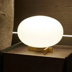 White Oval Table Lamp 5