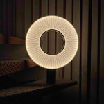 White Ring Table Lamp 15