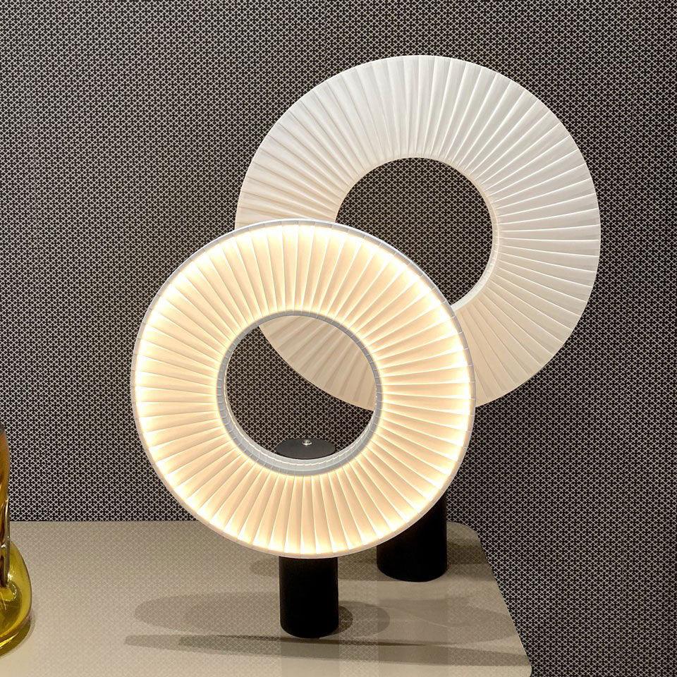 White Ring Table Lamp 2