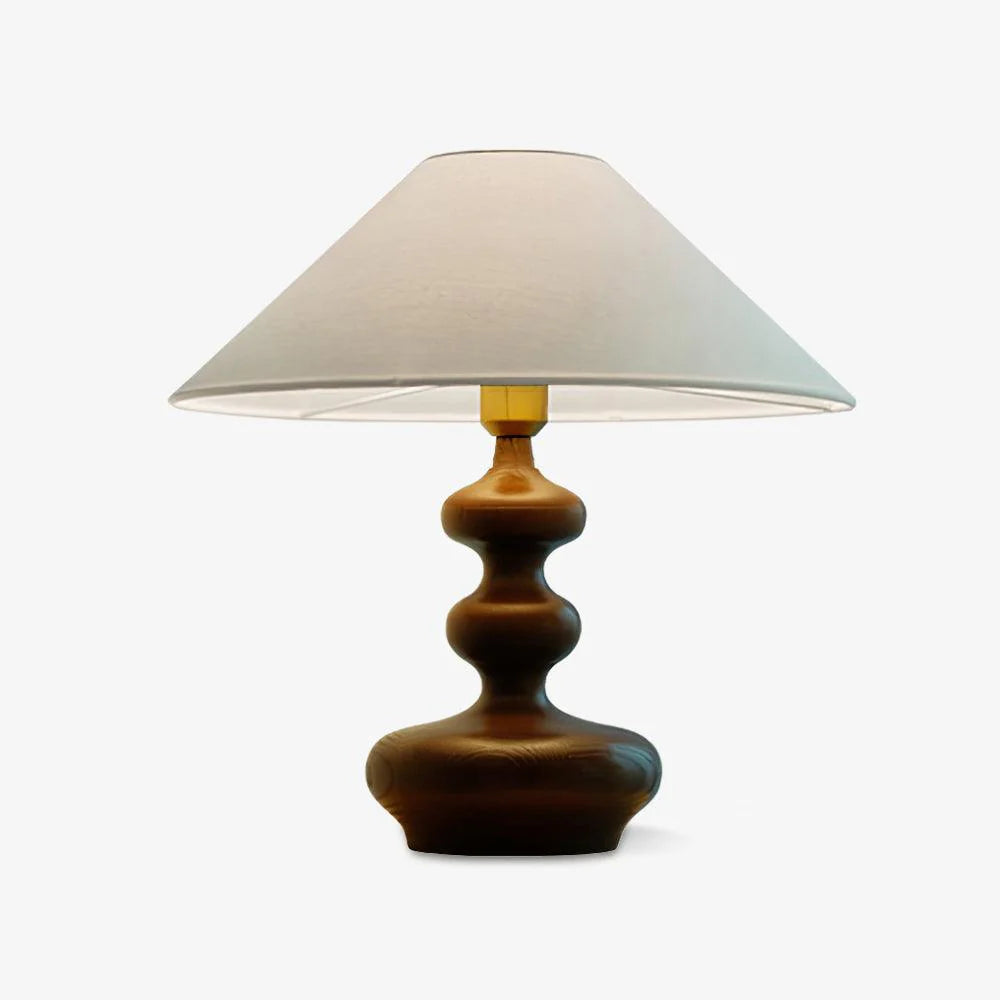 Wood Gourd Table Lamp 10