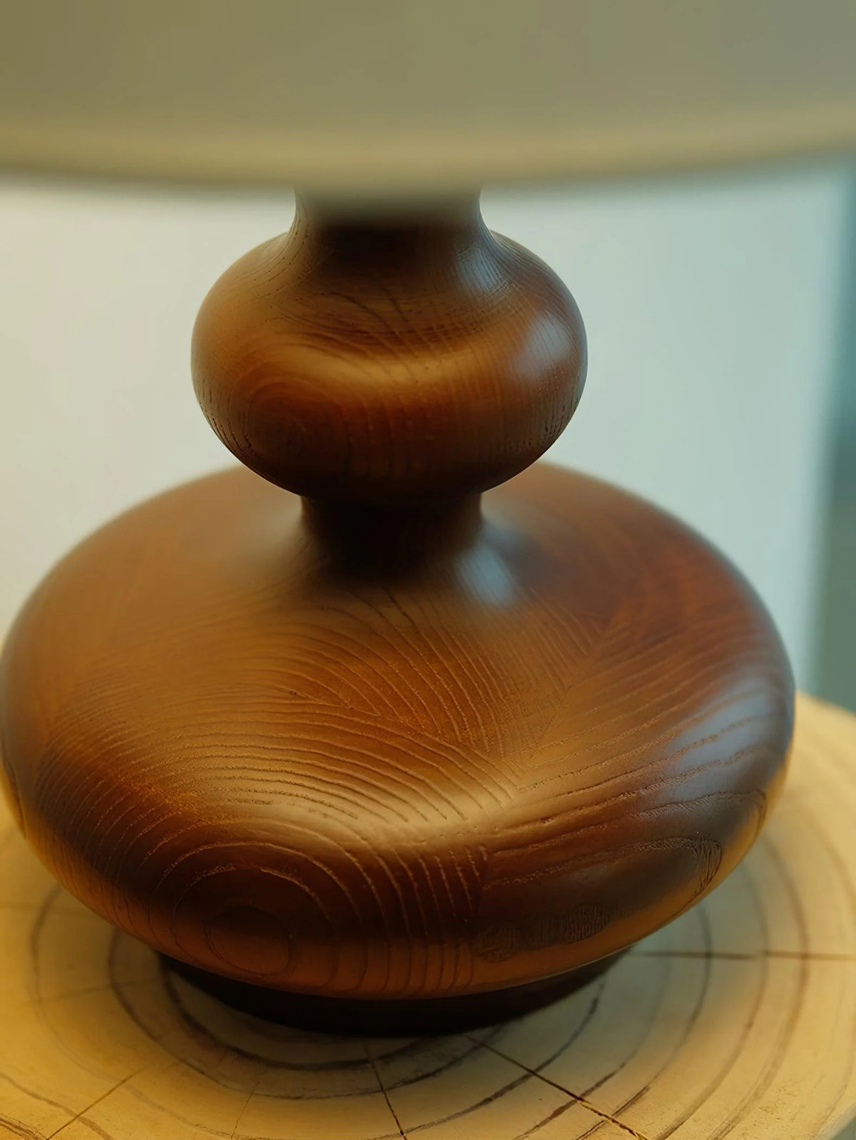 Wood Gourd Table Lamp 13