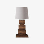 Wood Stack Table Lamp 1