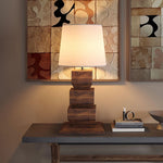 Wood Stack Table Lamp 4