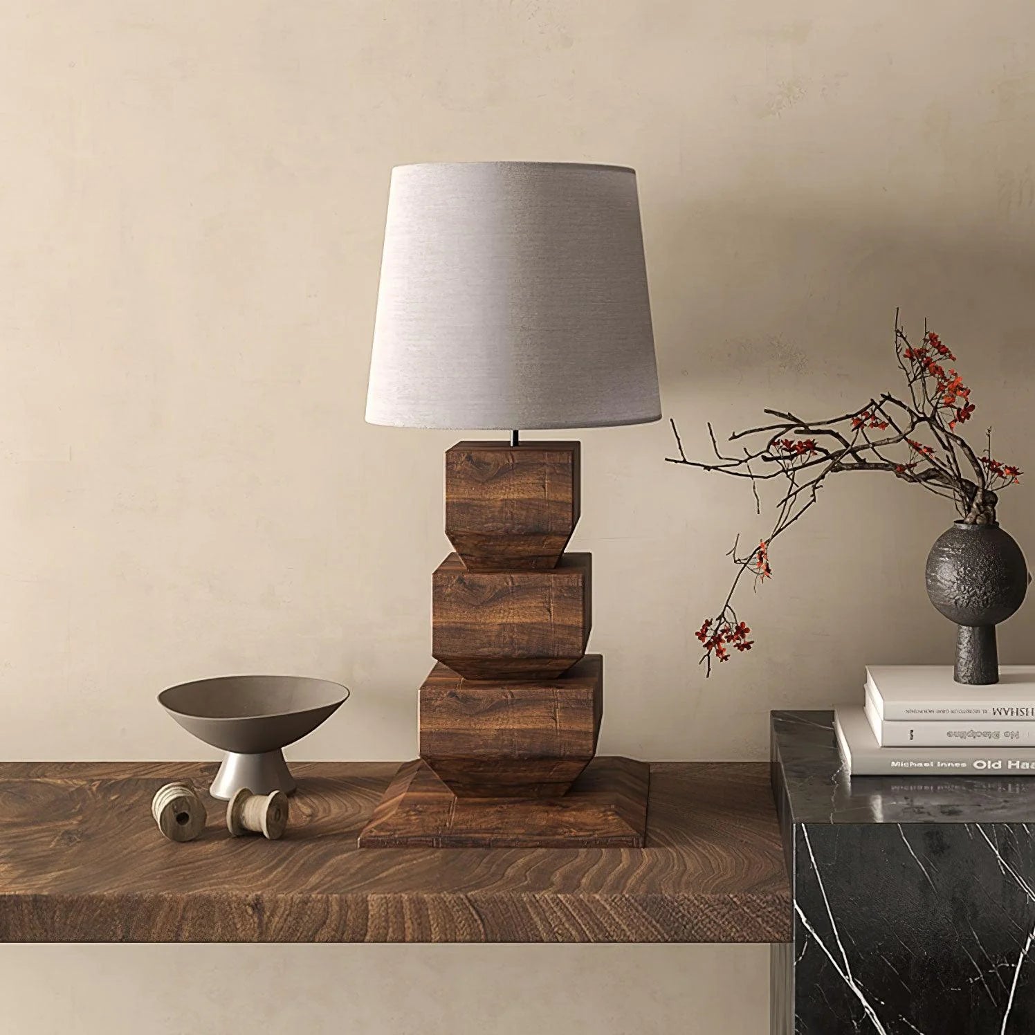 Wood Stack Table Lamp 5