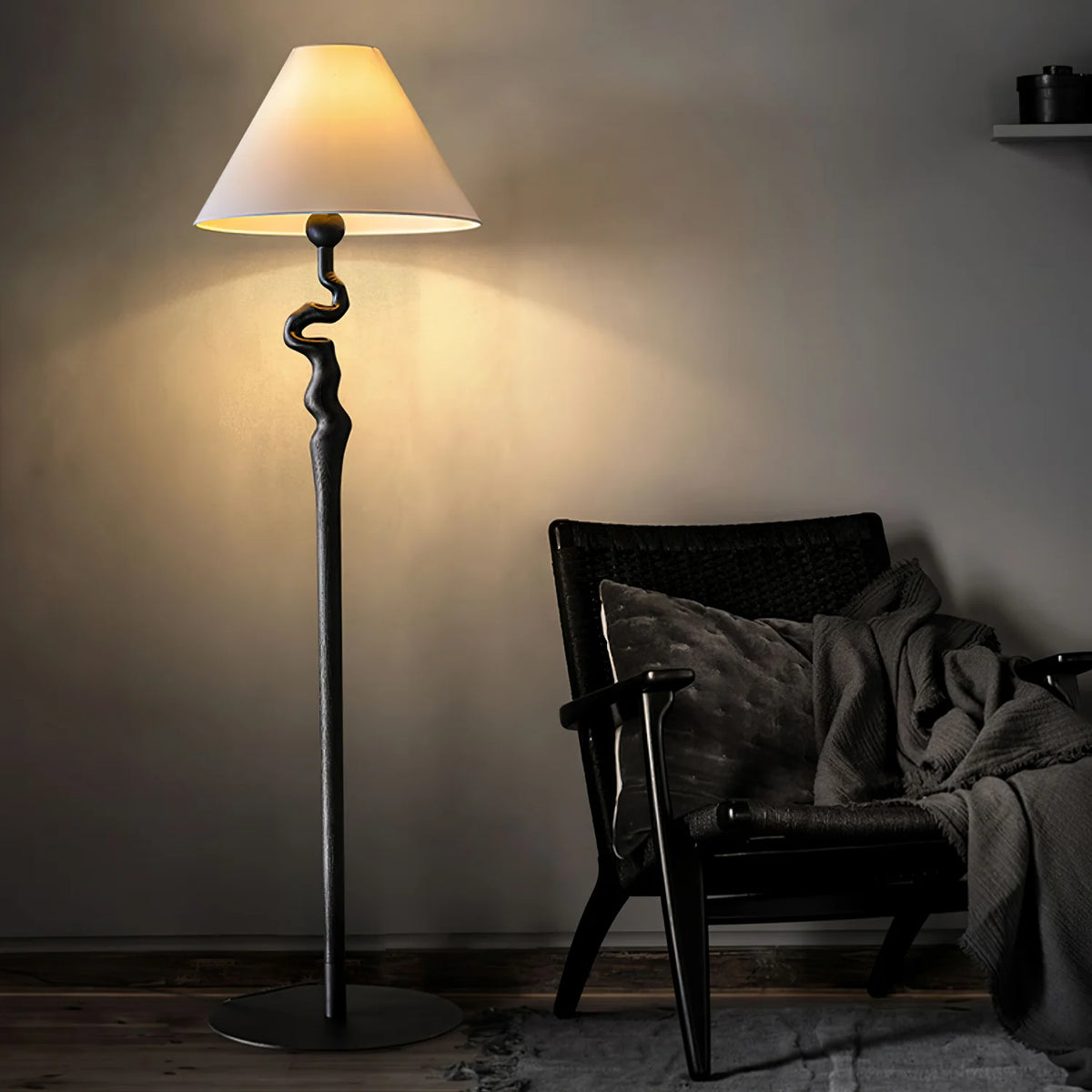 Wood Twisted Floor Lamp 10