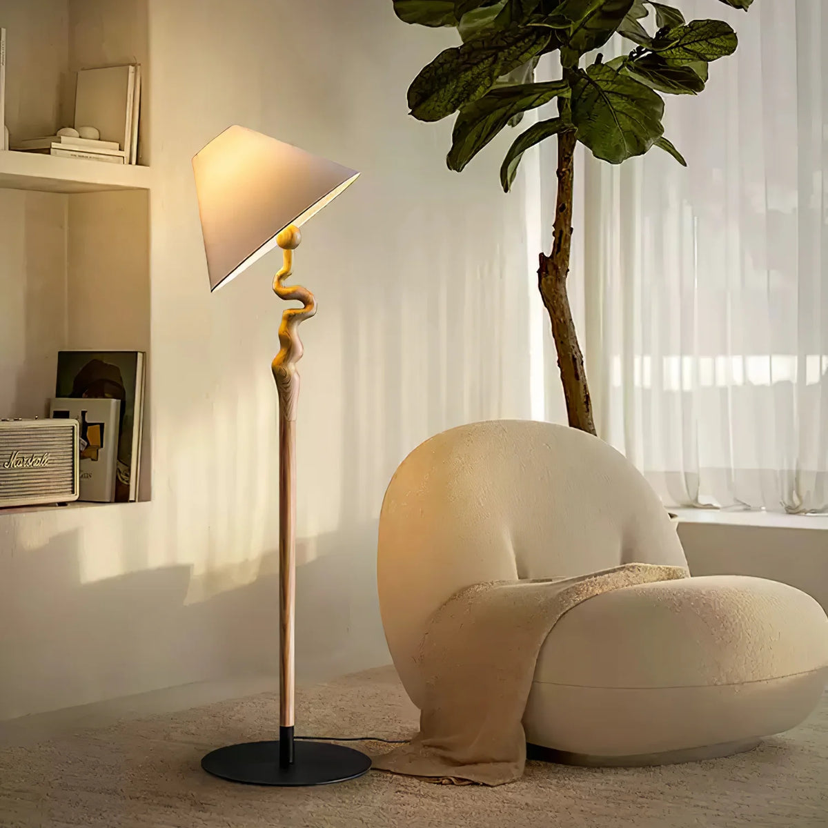 Wood Twisted Floor Lamp 13