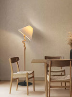 Wood Twisted Floor Lamp 20