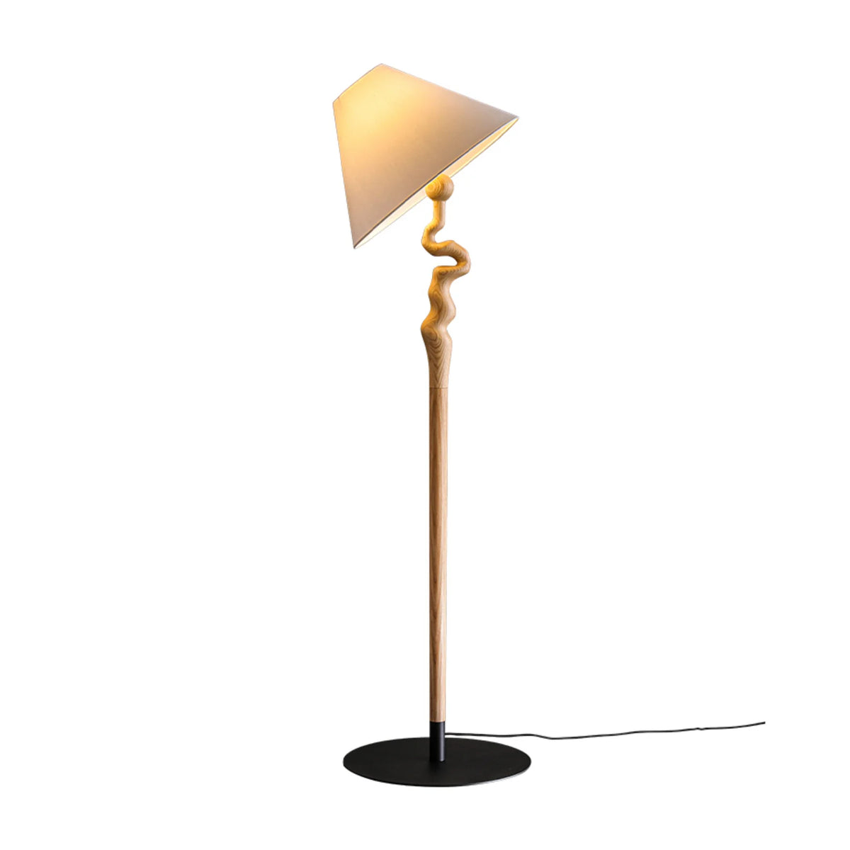 Wood Twisted Floor Lamp 7