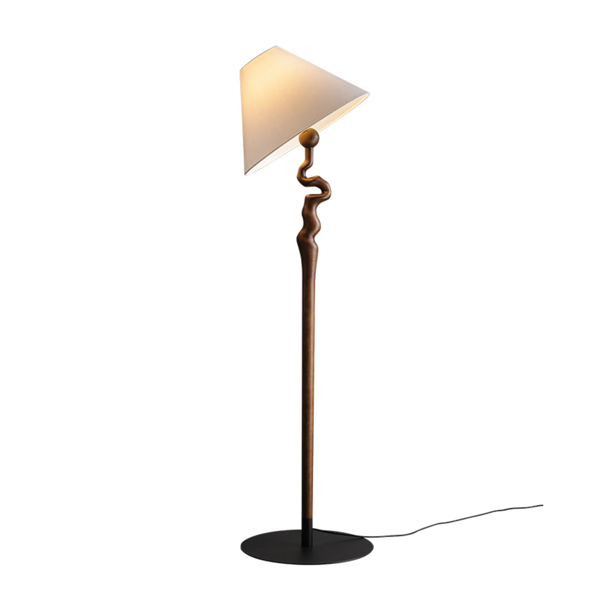 Wood Twisted Floor Lamp 8