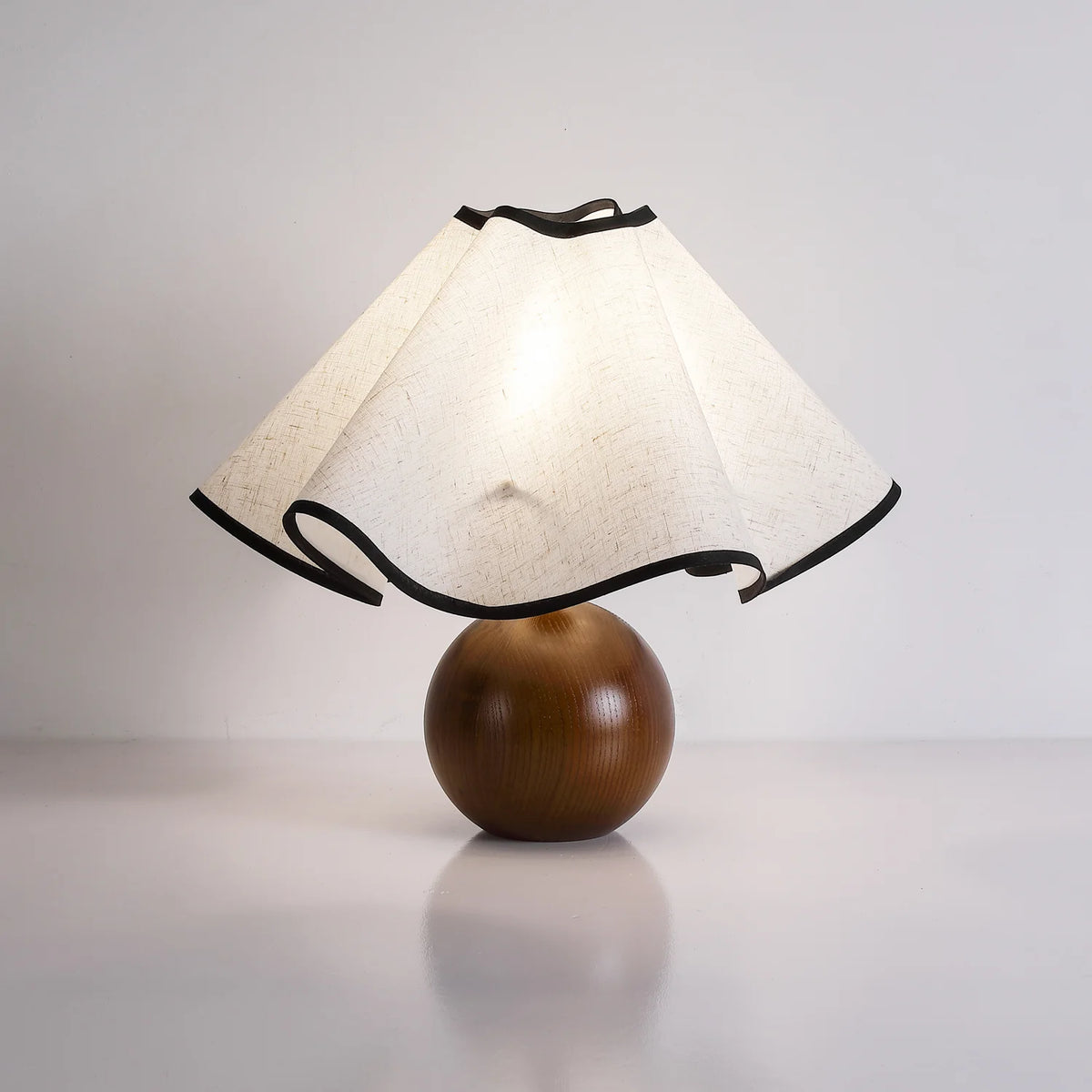 Wood Wavecrest Table Lamp 10