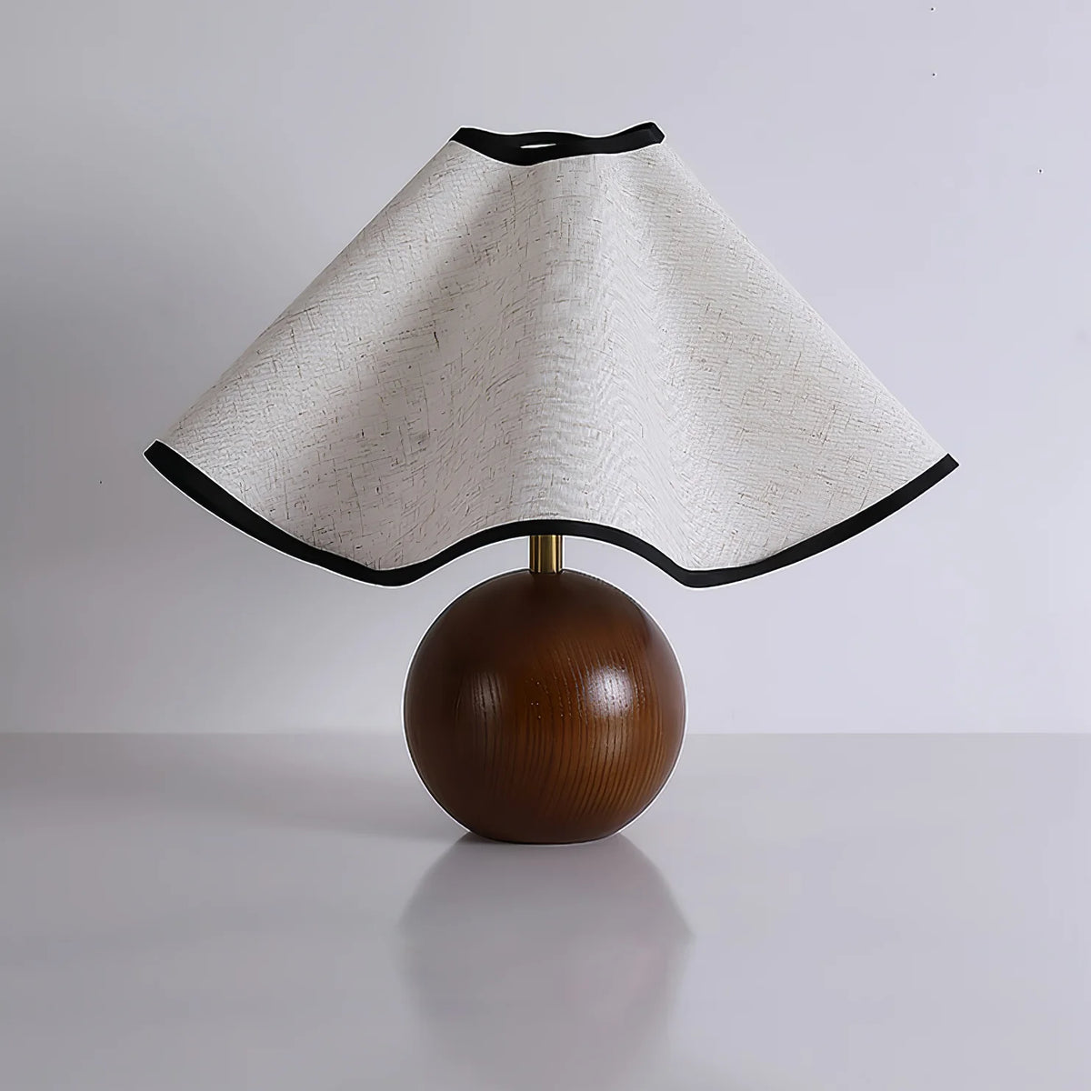 Wood Wavecrest Table Lamp 17