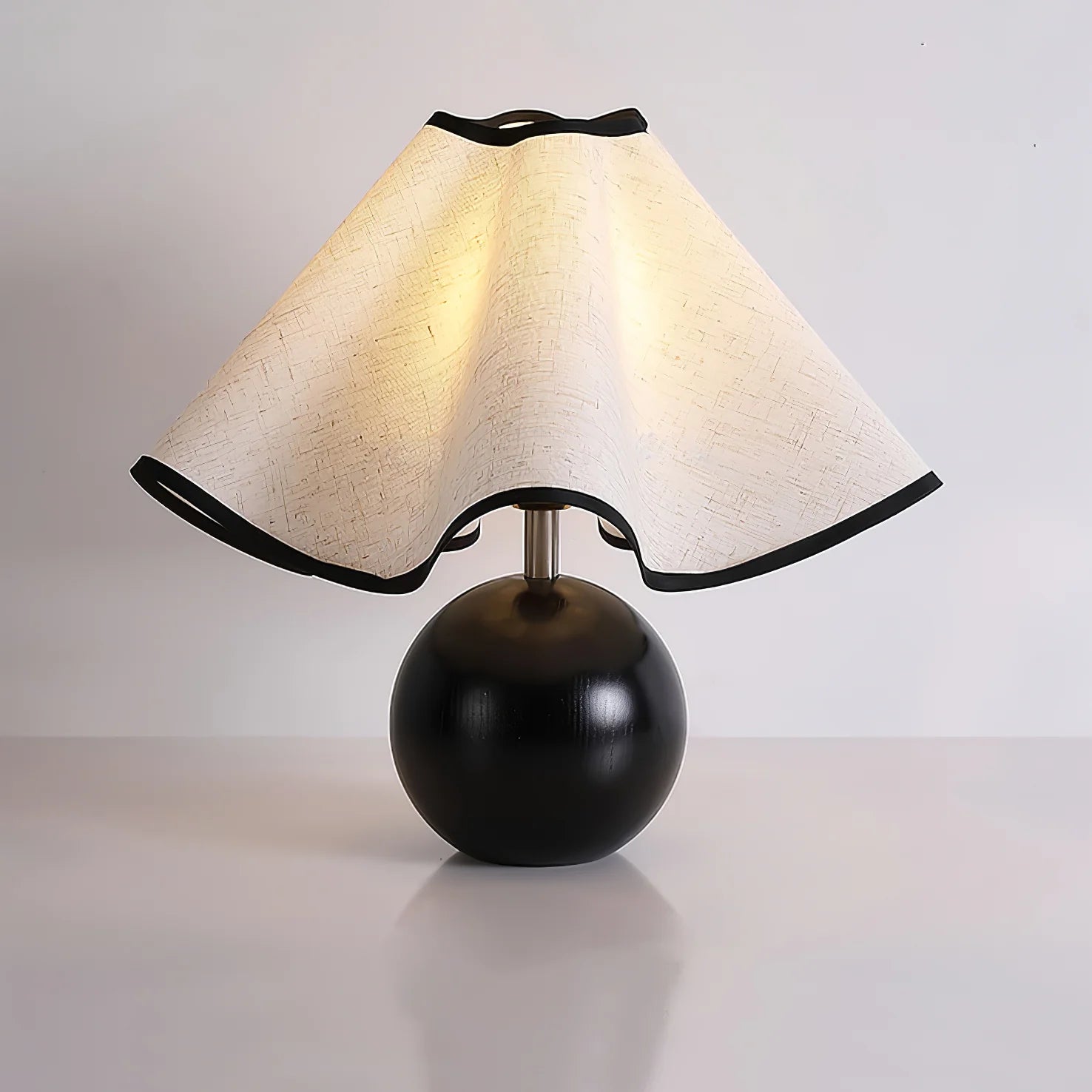 Wood Wavecrest Table Lamp 19