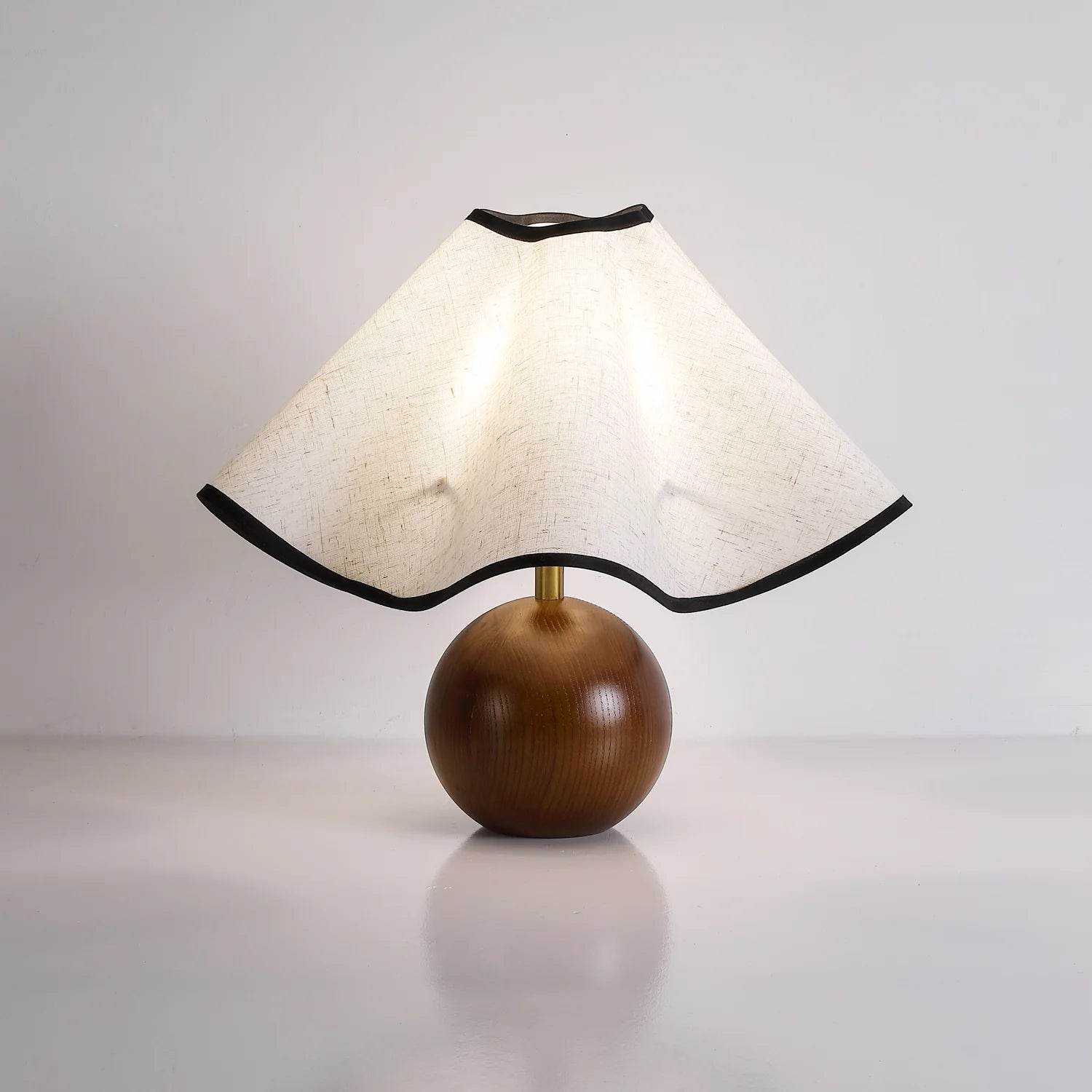 Wood Wavecrest Table Lamp 6