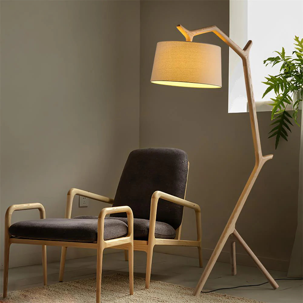 Wooden Branch Floor Lamp 2