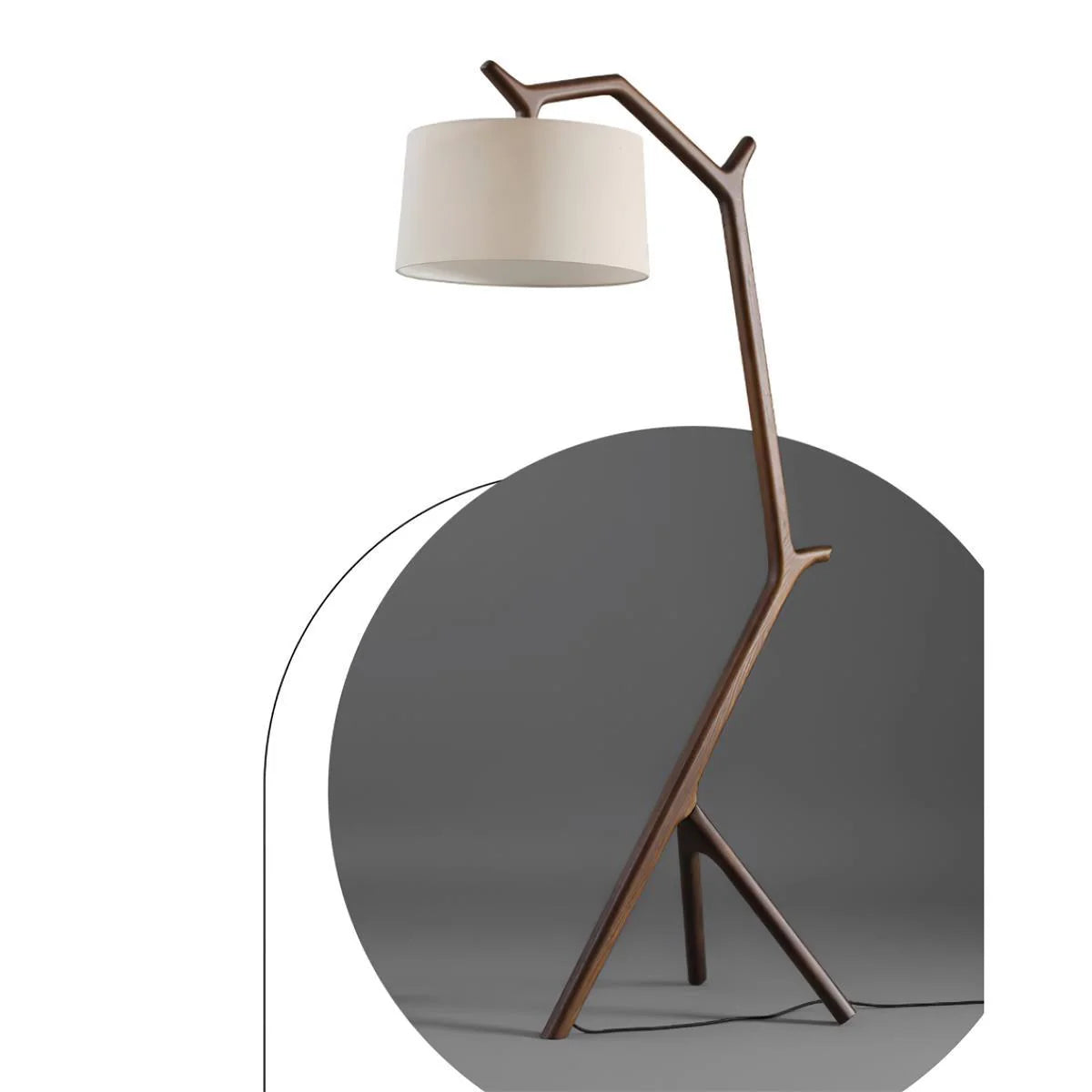 Wooden Branch Floor Lamp 4