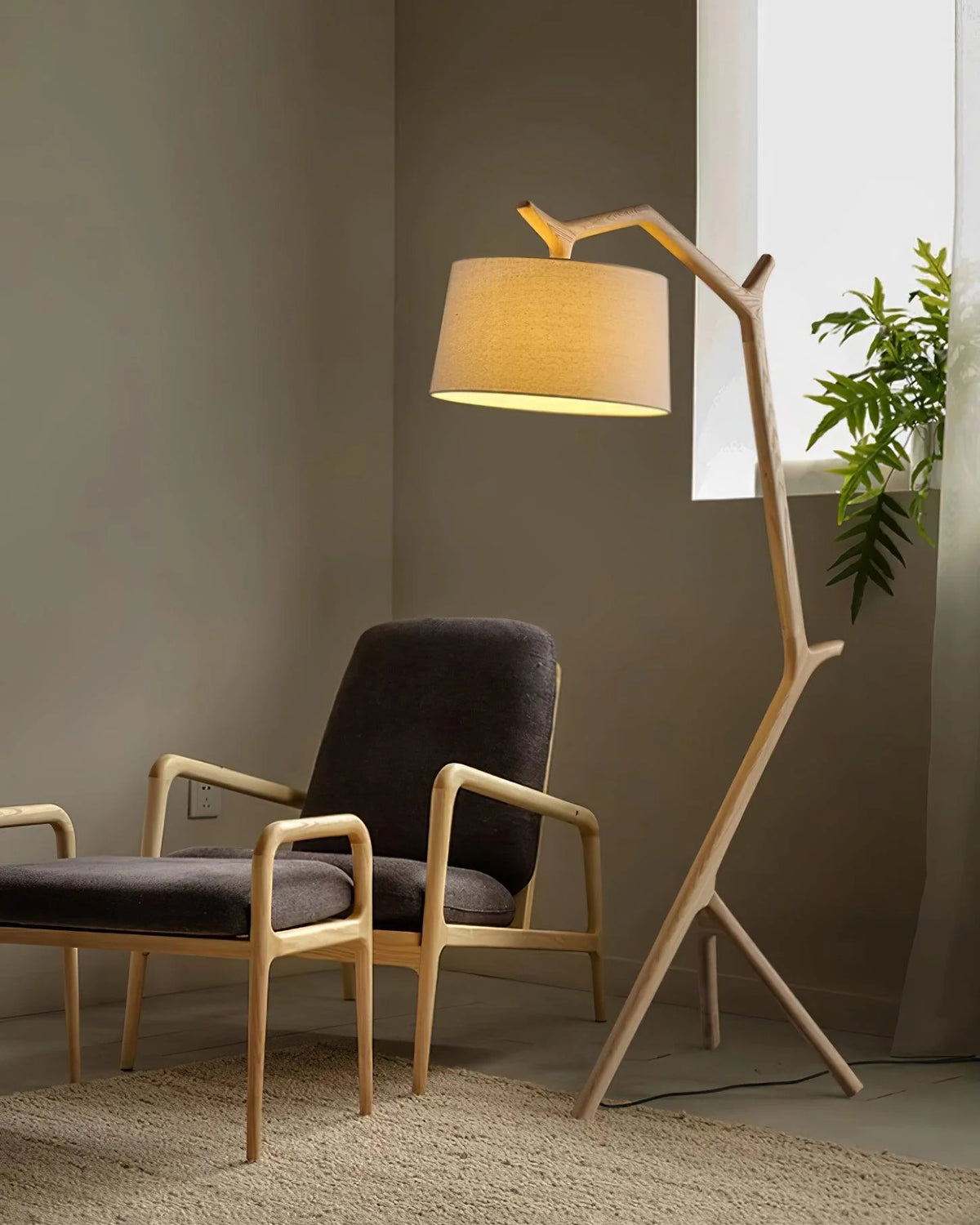 Wooden Branch Floor Lamp 7