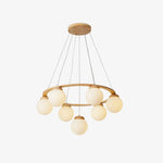 Wooden Multi-Head Chandelier 17