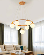 Wooden Multi-Head Chandelier 18