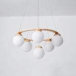 Wooden Multi-Head Chandelier 20